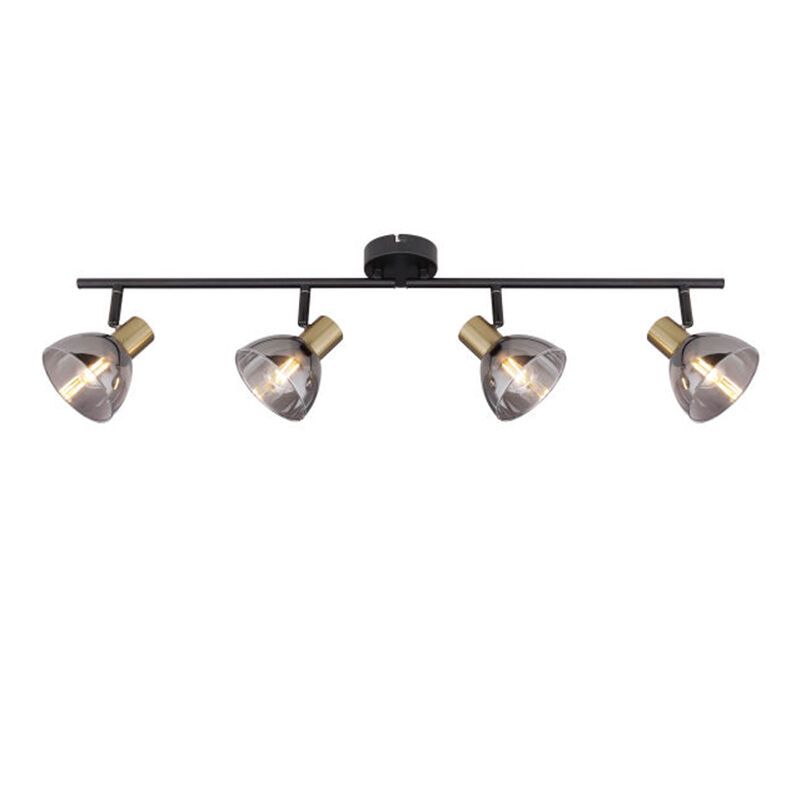 Golden modern ceiling spotlight glass, Arthur