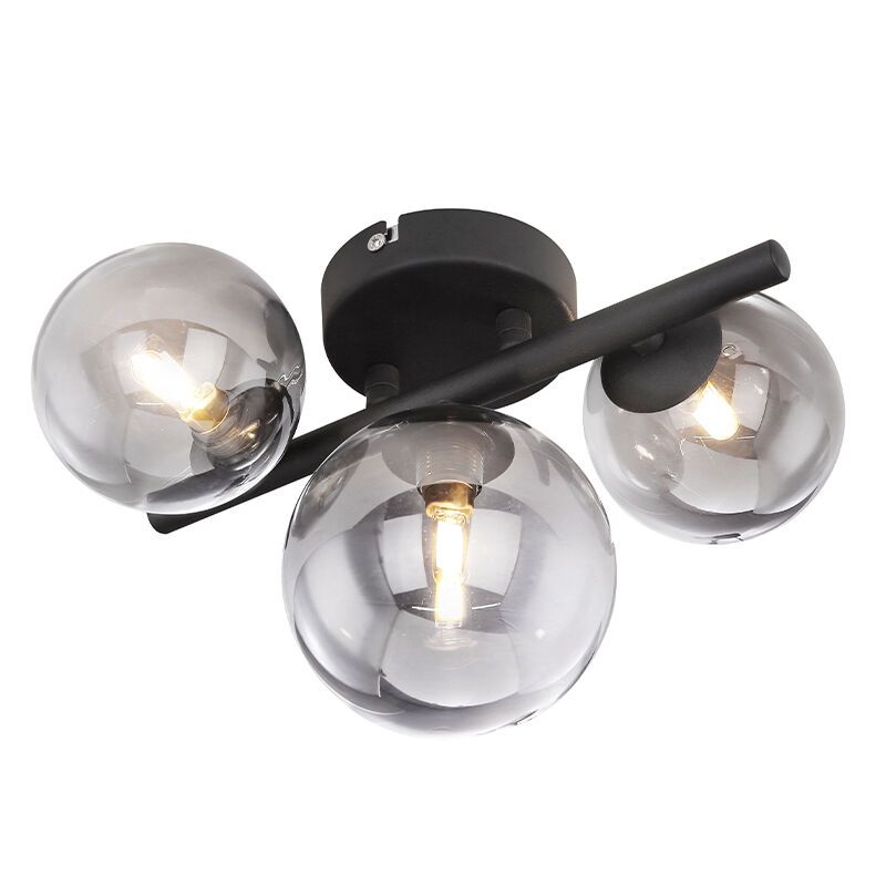 Black design wall light glass, Melinda Black design wall light glass, Melinda