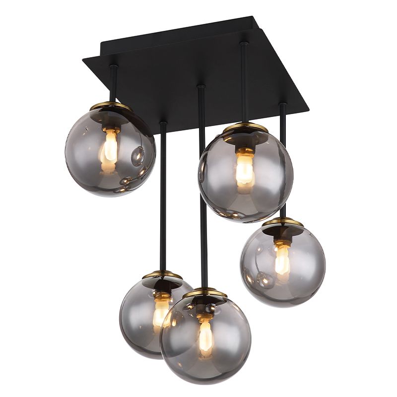 Black ceiling light smoke glass, Ouahiba Black ceiling light smoke glass, Ouahiba