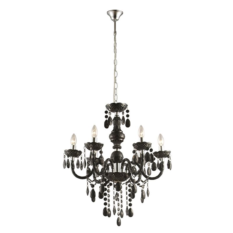Black classic chandelier acrylic, Monica Black classic chandelier acrylic, Monica