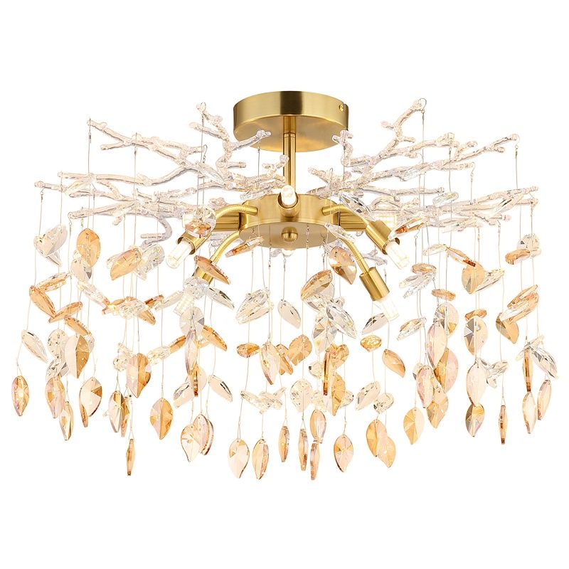 Amber design ceiling light glass, Derck