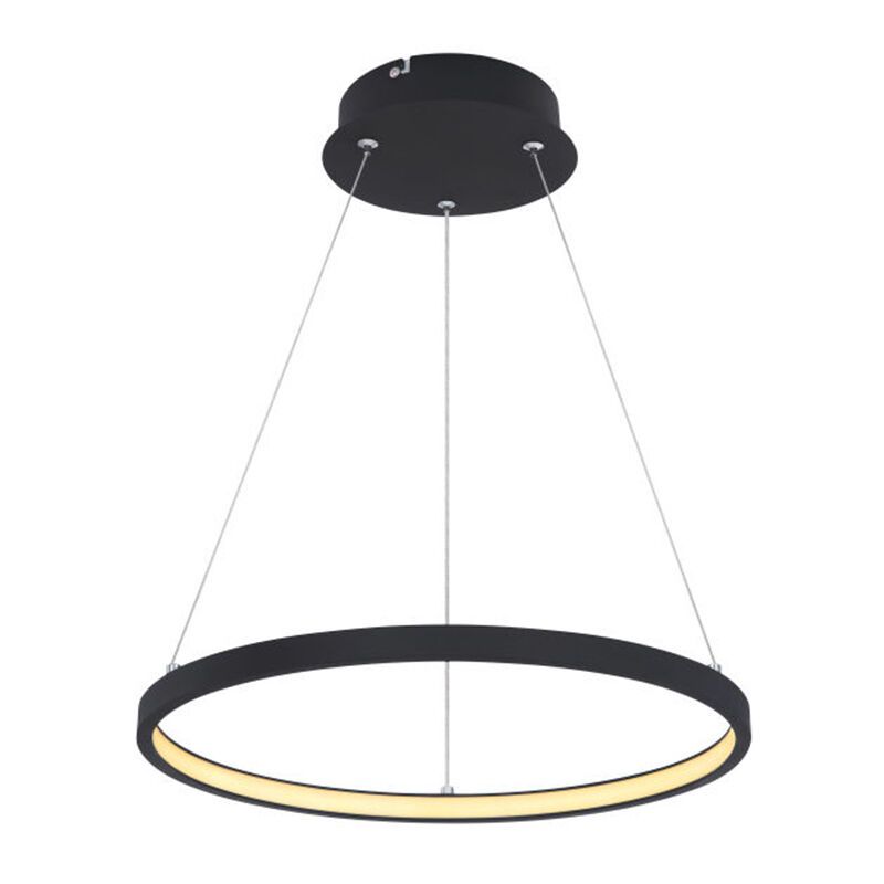 Black modern dining table hanging lamp metal, Jeana, 19W, 3000K LED
