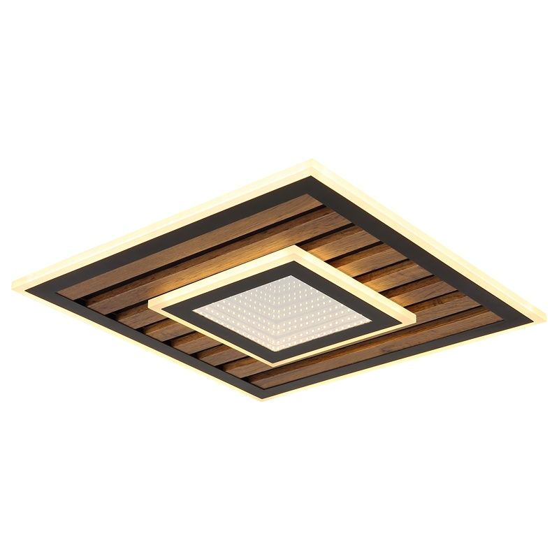 Black design ceiling light metal, Wietze, 24W, 3000K LED