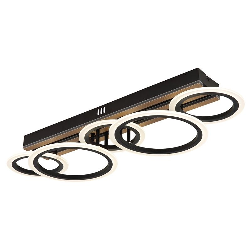 Black design ceiling light metal, Benedicte, 34W, white switch LED Black design ceiling light metal, Benedicte, 34W, white switch LED