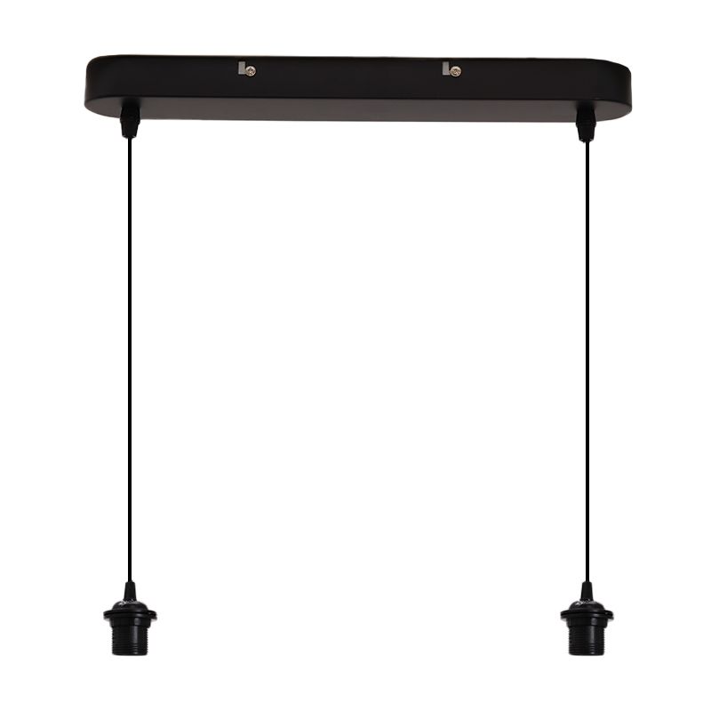 Aluminium pendant light without shade black, Rika