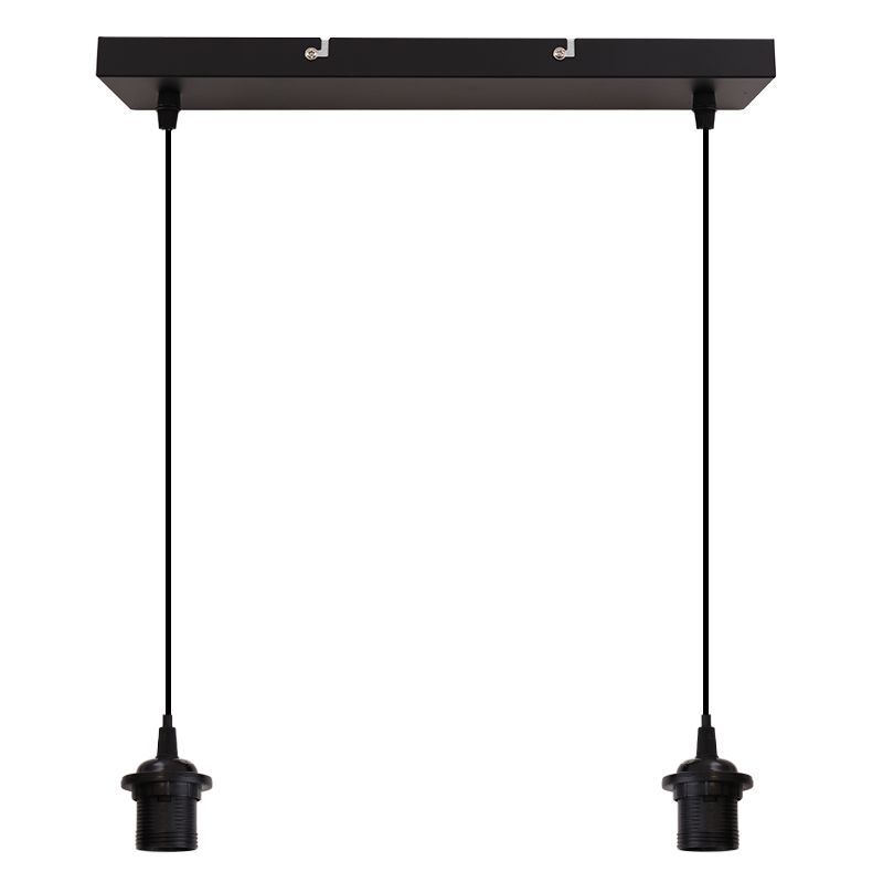 Aluminium pendant light without shade black, Rika Aluminium pendant light without shade black, Rika