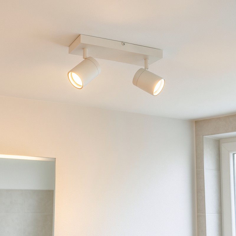 Modern ceiling spotlight white, Ciara, IP44