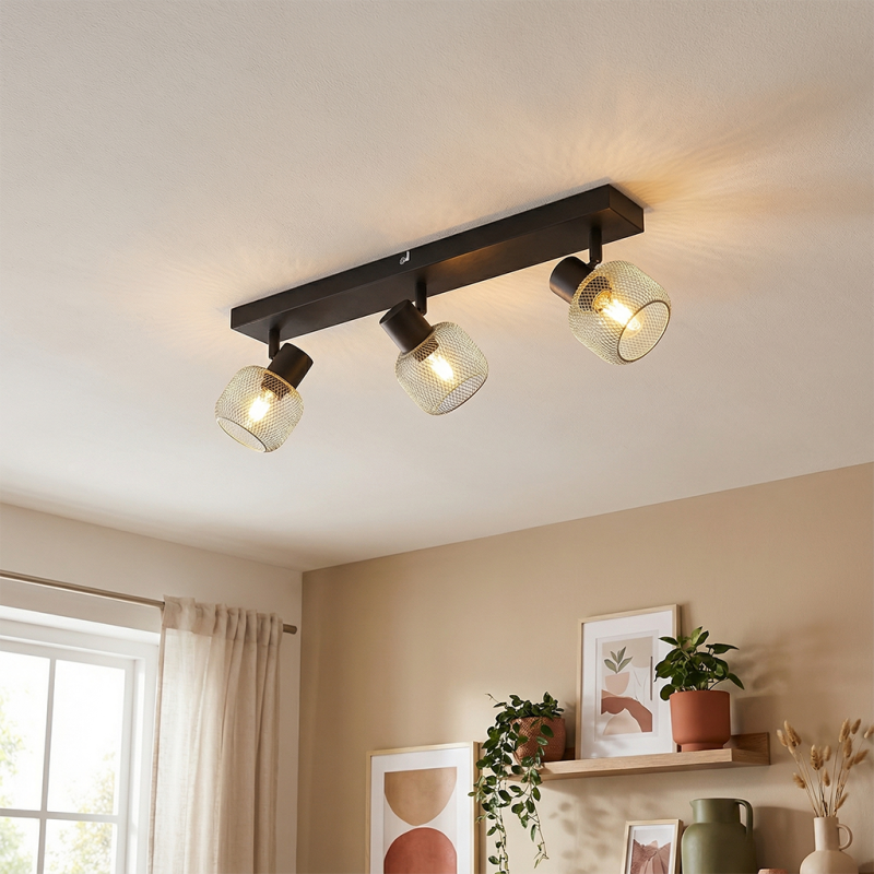 Industrial ceiling spotlight grey, Emado