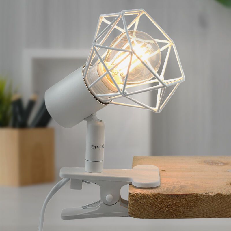 Industrial clip spotlight white, Jaylano, with switch Industrial clip spotlight white, Jaylano, with switch