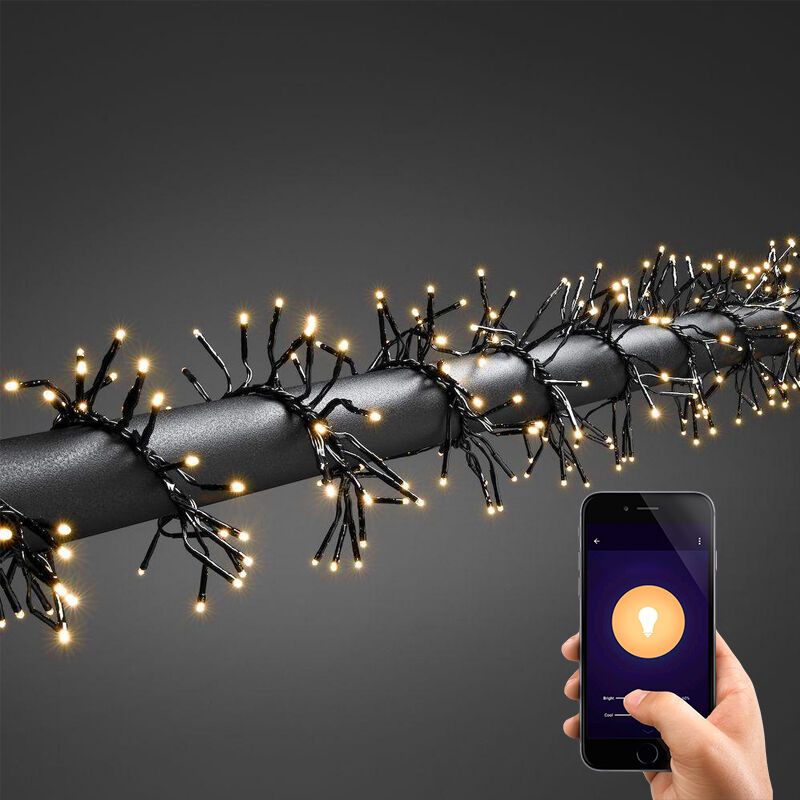 5.6 Meter Smart Cluster Lights, 768 Warm white LEDs, App