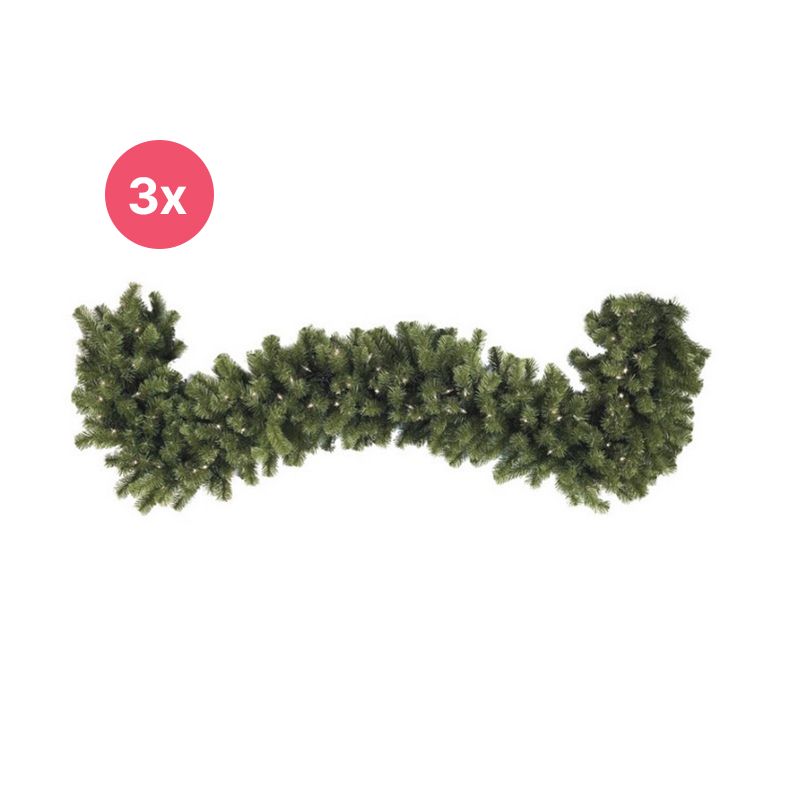 3x 540 cm garland, 40 cm thick, 200 LEDs, connectable 3x 540 cm garland, 40 cm thick, 200 LEDs, connectable
