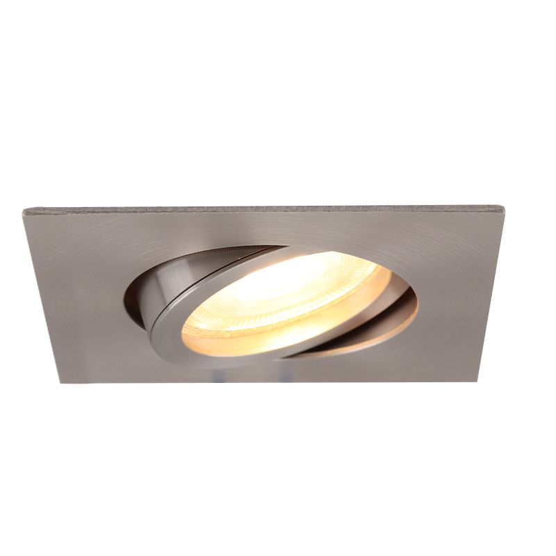 Aluminium recessed light grey, Onno