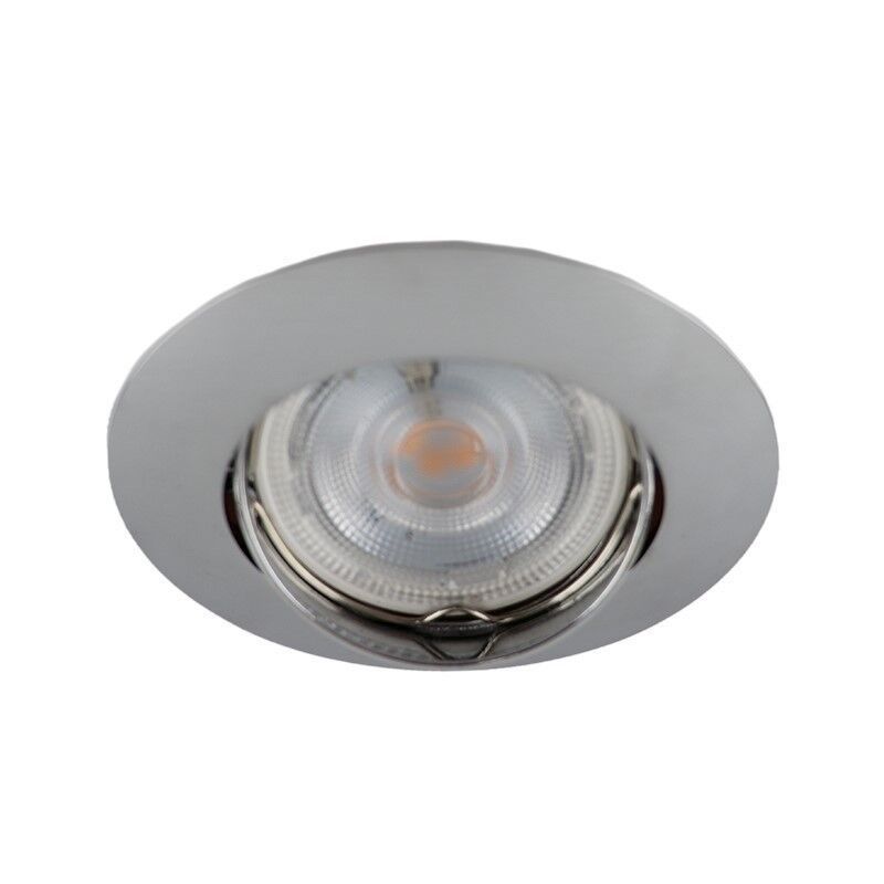 Aluminium recessed light chrome, Rudo