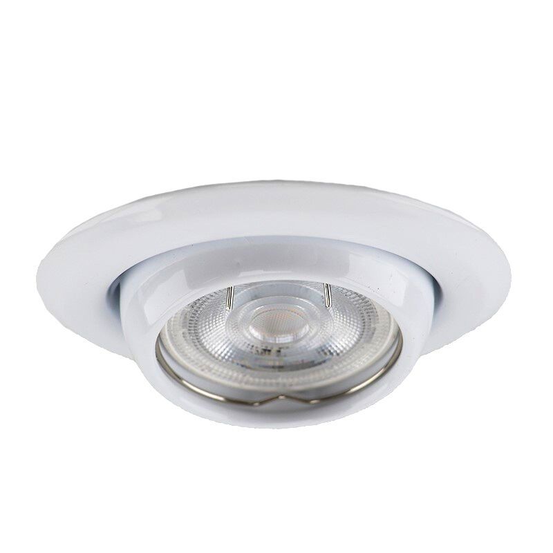 Aluminium recessed light white, Ando