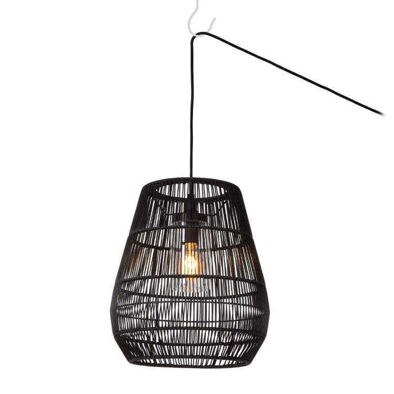 Black outdoor light rustic, Nerida, IP44
