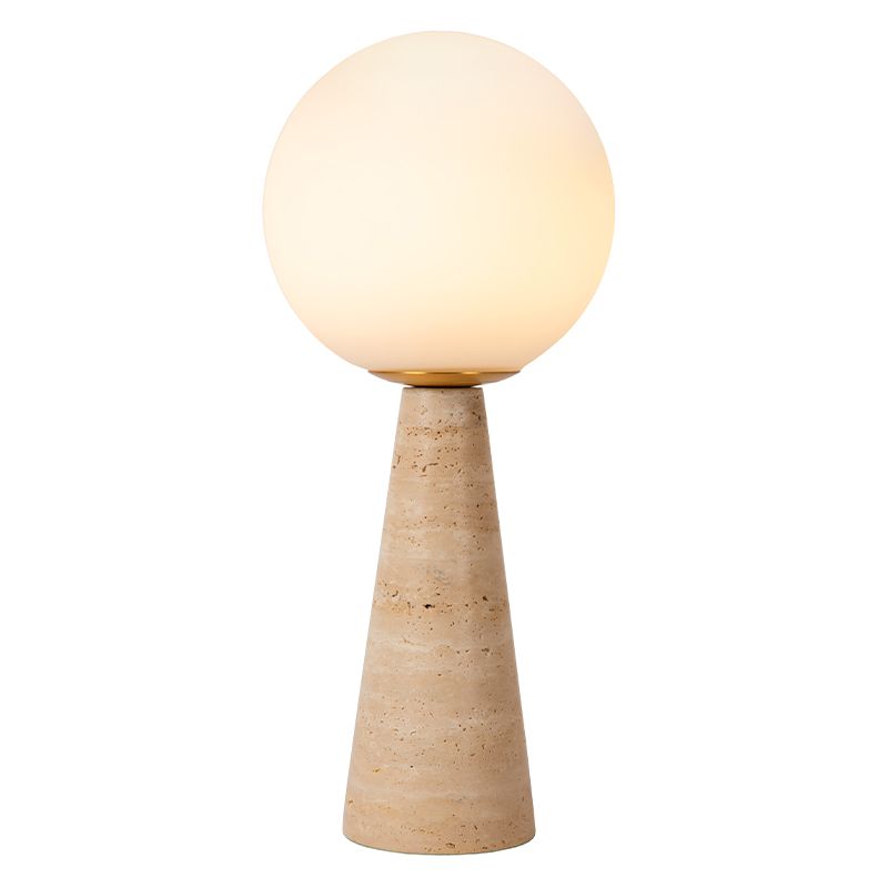 Taupe table lamp modern, Evin, with switch
