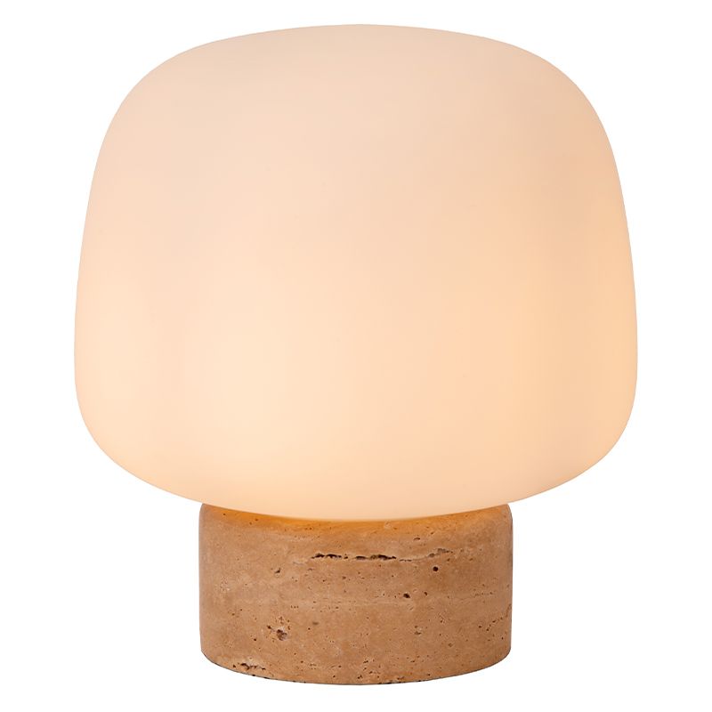 White table lamp modern, Anston, with switch White table lamp modern, Anston, with switch