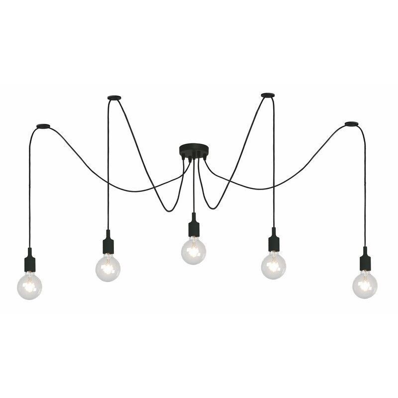 Black pendant light modern, Fix