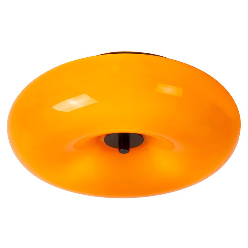 Orange flush ceiling light retro, Sentino