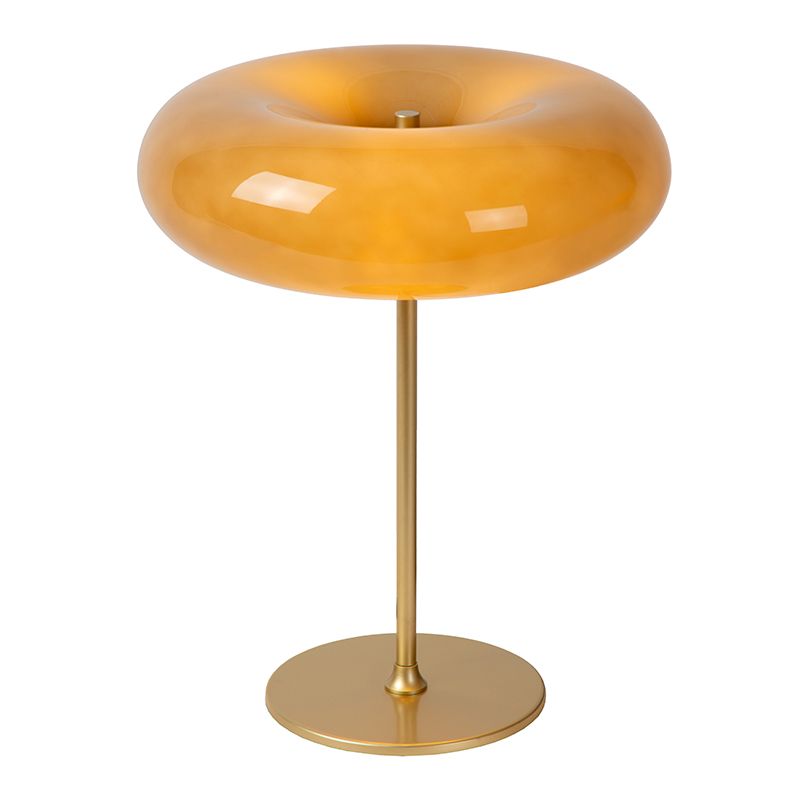 Taupe table lamp retro, Sentino, with switch