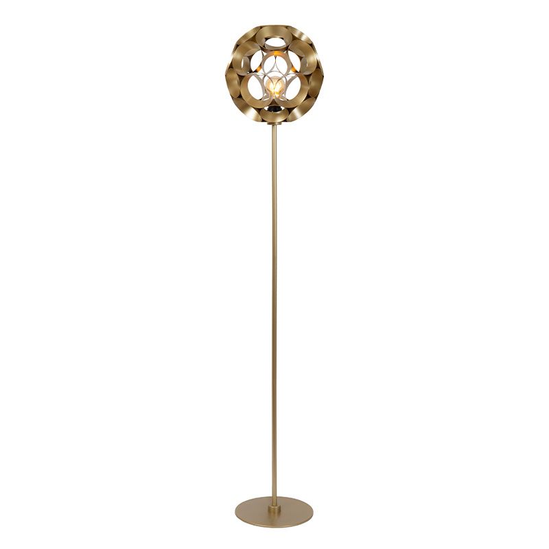 Golden floor lamp modern, Hannelore