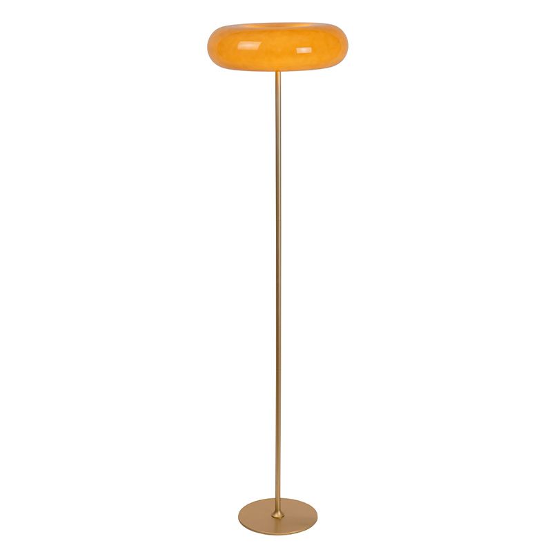 Taupe floor lamp retro, Sentino, with switch Taupe floor lamp retro, Sentino, with switch