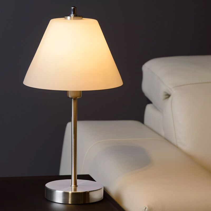 Chrome table lamp classic, Touch, with touch dimmer