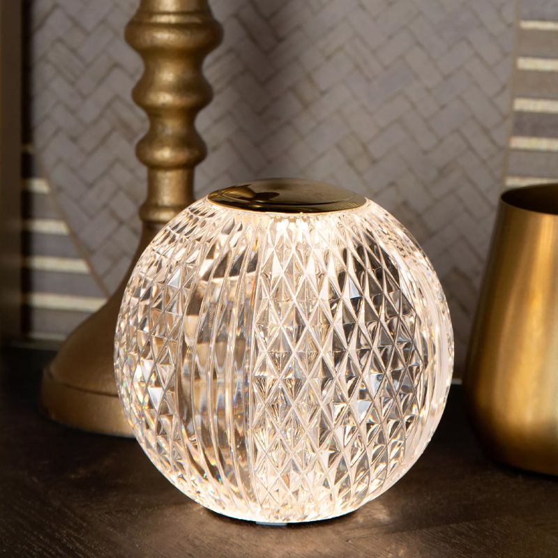 Transparent table lamp modern, Cintra, 1,5W, 2700K LED, 3-step dimmable