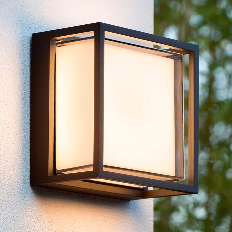Black outdoor light modern, Singa, 9,6W, 2700K LED, IP54