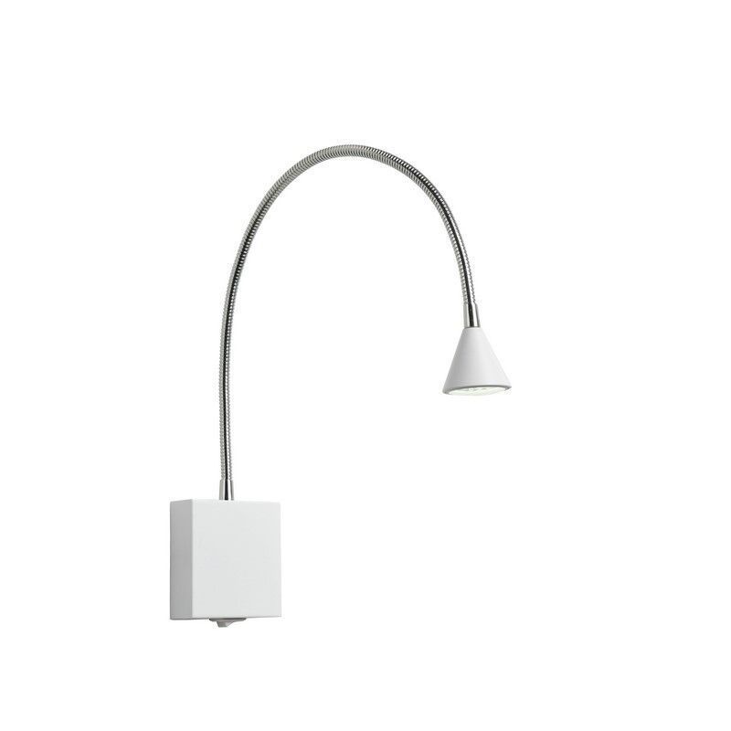 White wall light modern, Buddy, 3W, 4000K LED, with switch White wall light modern, Buddy, 3W, 4000K LED, with switch