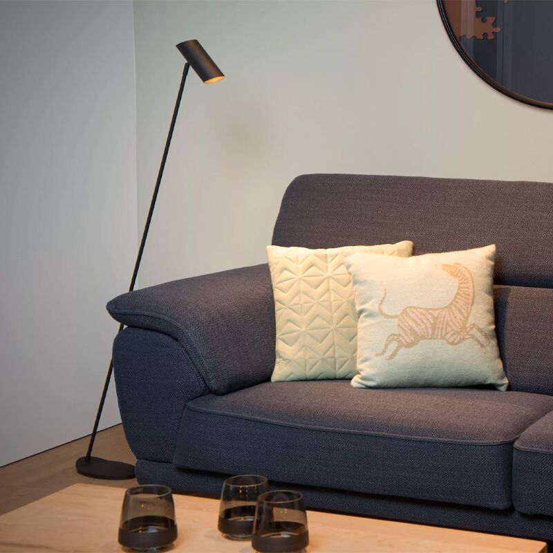 Anthracite floor lamp modern, Hester, with switch