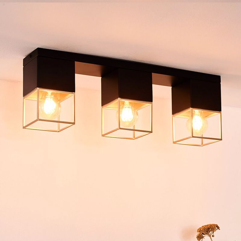 Golden flush ceiling light modern, Rixt