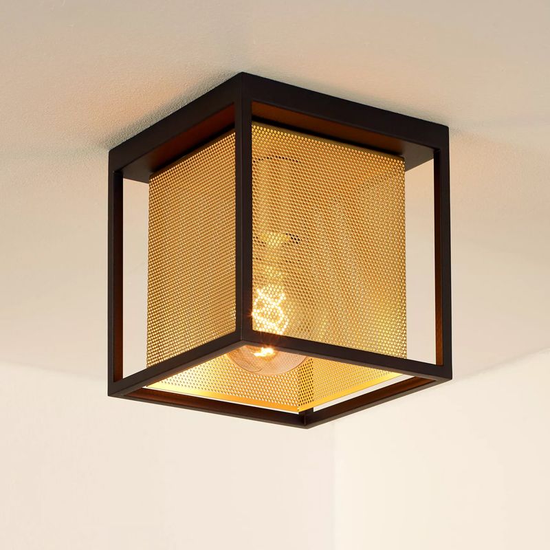 Golden flush ceiling light modern, Sansa Golden flush ceiling light modern, Sansa
