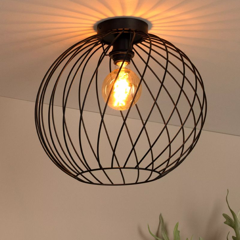Black ceiling light classic, Danza