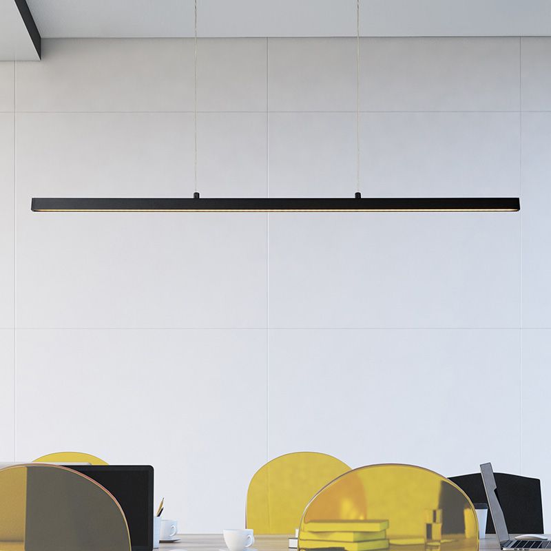 Black pendant light modern, Sigma, 30W, 2700K LED