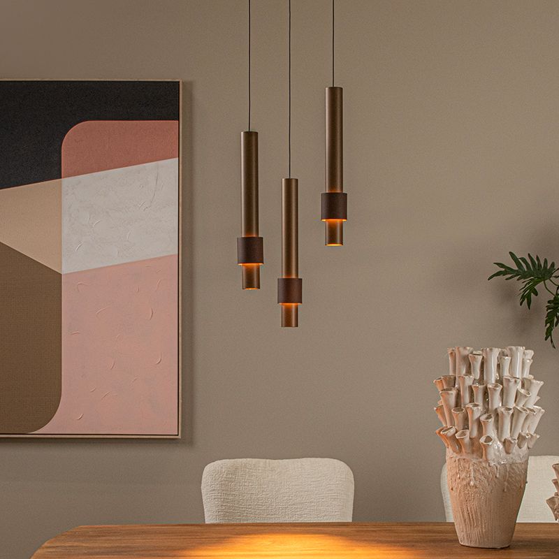Brown pendant light modern, Margary, 4W, 2700K LED