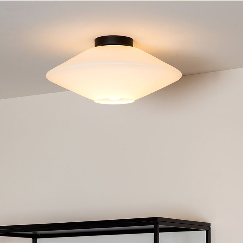 White flush ceiling light modern, Trevor