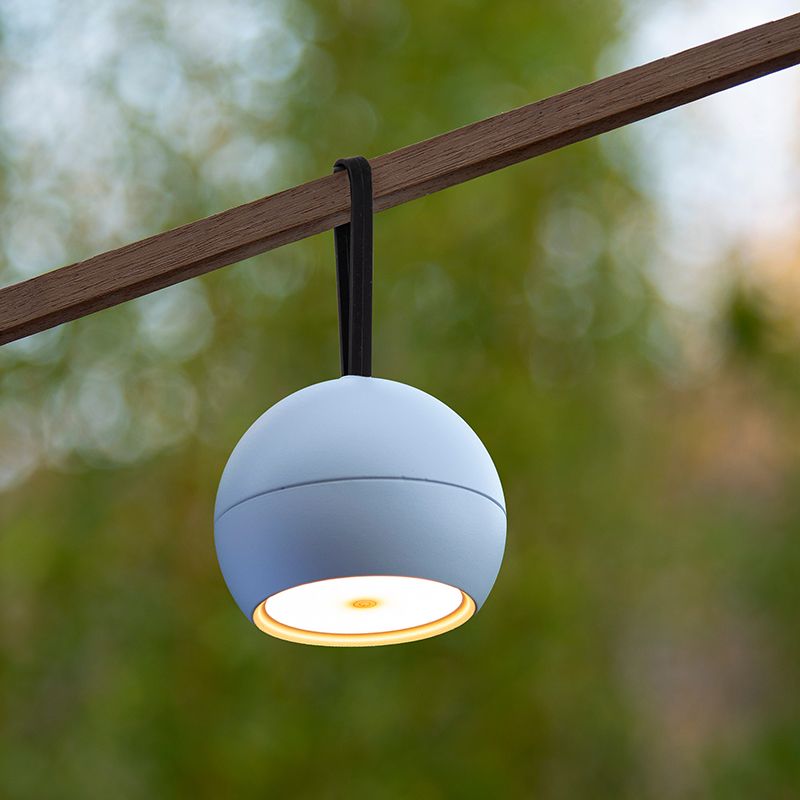 White rechargeable wall light modern, Lunex, 2W, 3000K LED, IP54, with switch