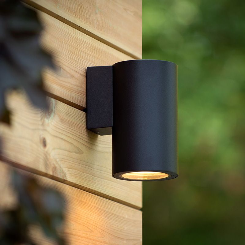 Black wall spotlight modern, Volantis, IP54 Black wall spotlight modern, Volantis, IP54