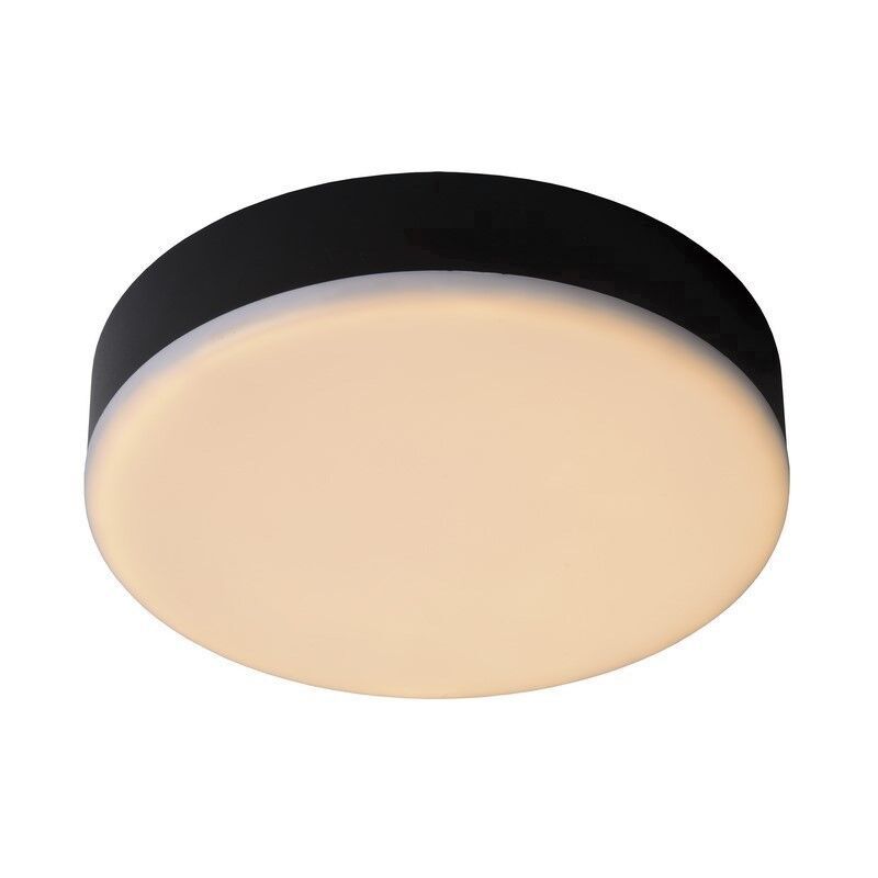 Black flush ceiling light modern, Ceres, 30W, 3000K LED, IP44