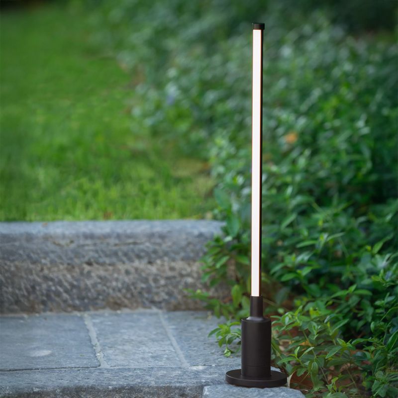 Black garden spike light modern, Lornex, 6W, 3000K LED, IP54