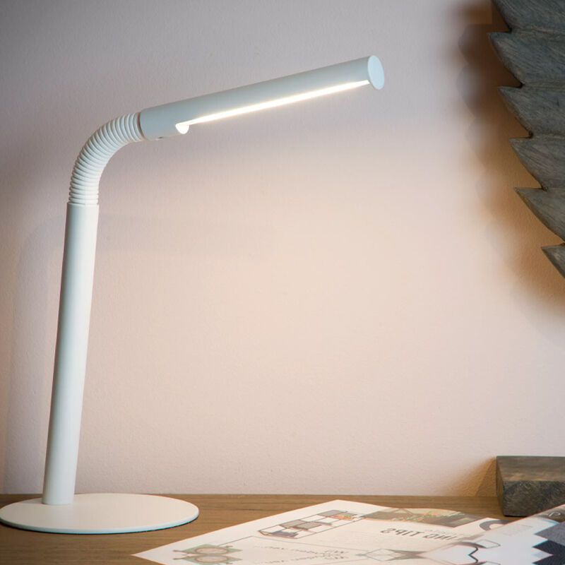 White desk lamp modern, Gilly, 3W, 2700K LED, with switch