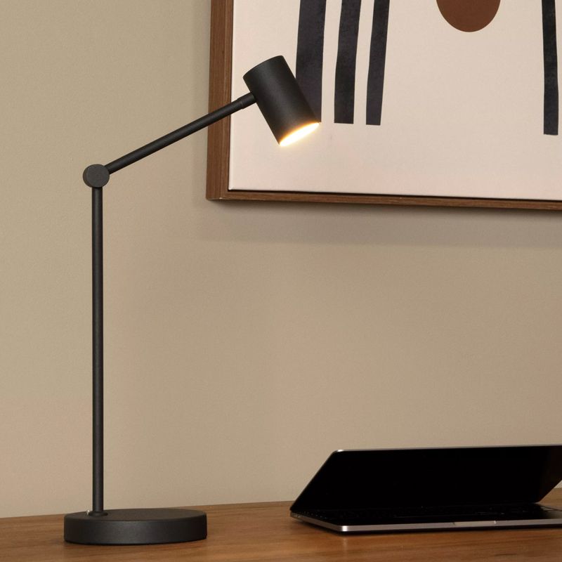 Black rechargeable table lamp modern, Tipik, 3W, 2700K LED, with touch dimmer