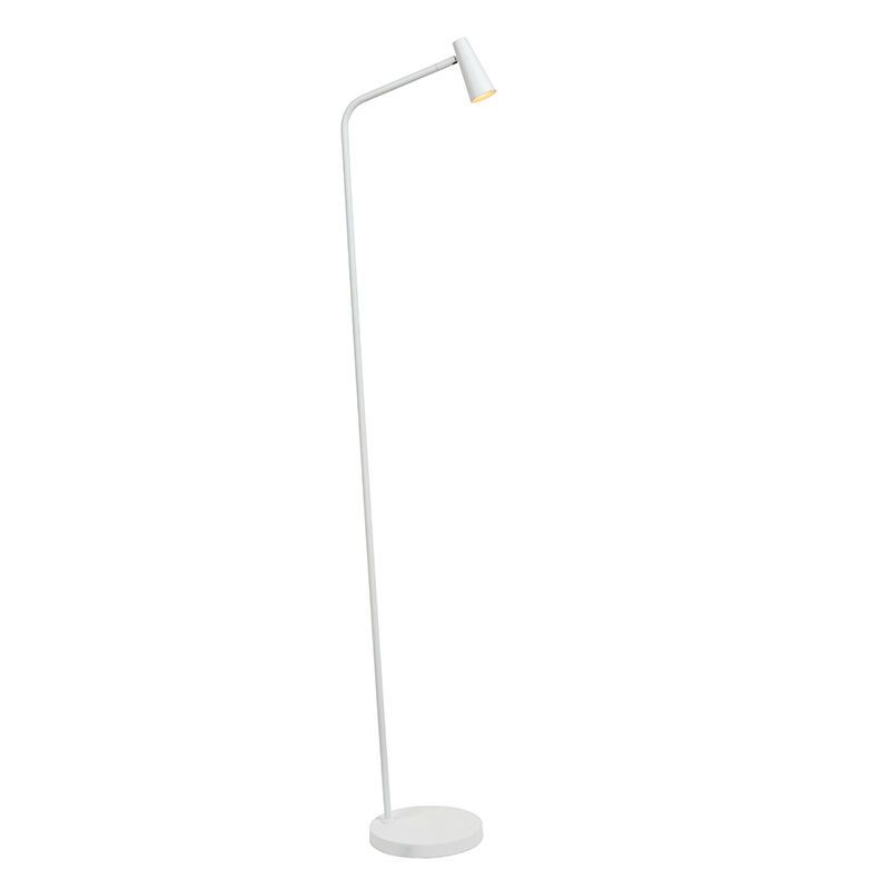 White rechargeable floor lamp modern, Stirling, 3W, 2700K LED, with touch dimmer White rechargeable floor lamp modern, Stirling, 3W, 2700K LED, with touch dimmer