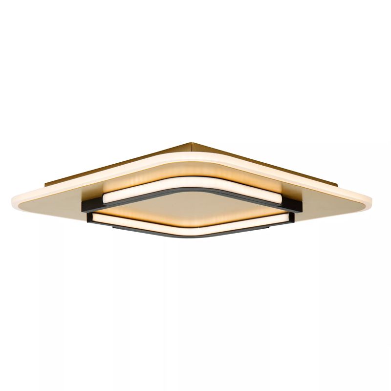 Golden flush ceiling light modern, Andreas, 30W, 2700K LED