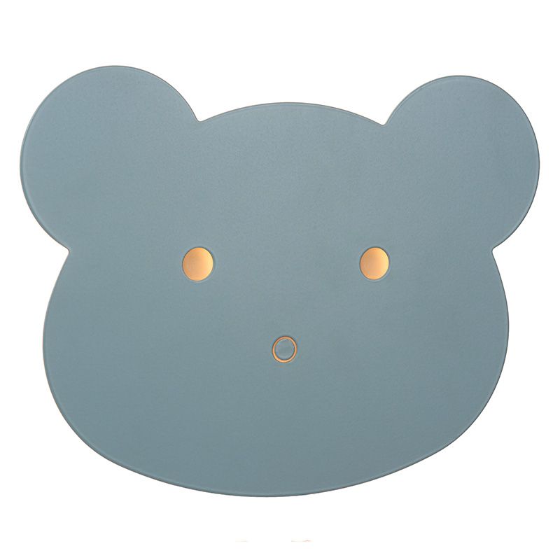 Blue children's wall light modern, Charlie, 5W, dim to warm LED, with touch dimmer