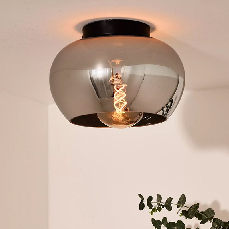 Grey flush ceiling light modern, Judi Grey flush ceiling light modern, Judi