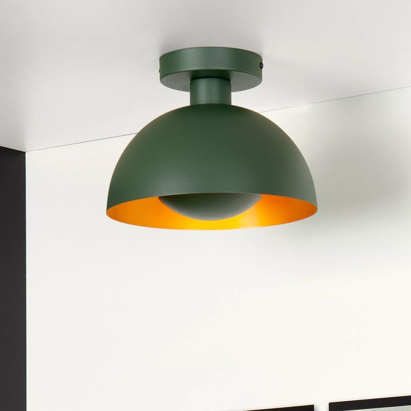 Green flush ceiling light modern, Siemon