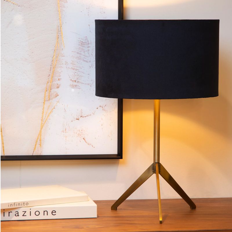 Black table lamp modern, Tondo, with switch Black table lamp modern, Tondo, with switch