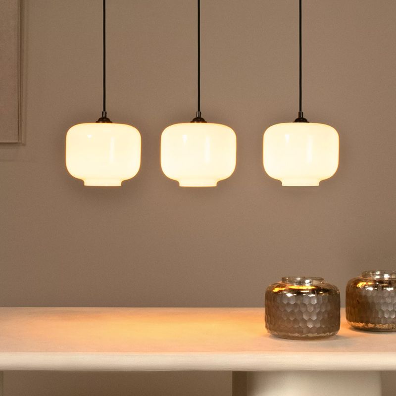 White pendant light retro, Medine